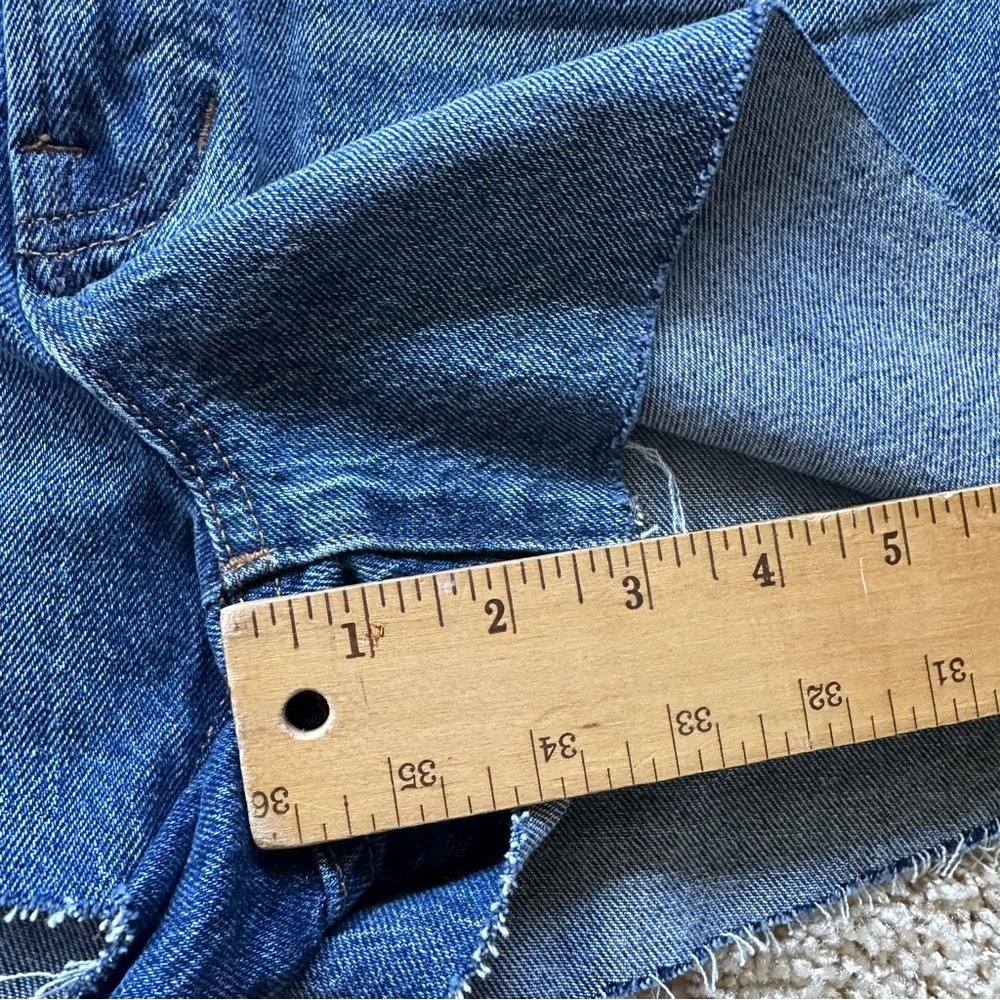 Madewell The Perfect Jean Short Size 28 High Rise Raw Hem Denim NWT - Picture 8 of 8